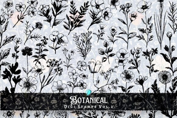 Download Botanical Digi Stamps Vol. 2 - Stamp Collection