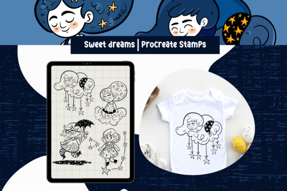 Download Stars, Constellations Procreate Stamps - Stamp Collection