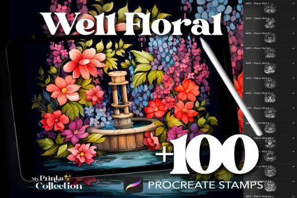 Download 100+ Procreate Well Floral Stamps - Stamp Collection