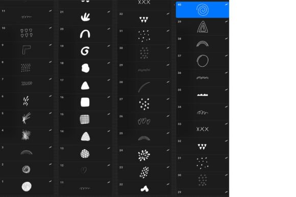 Download Procreate Stamps - Abstract Doodle - Stamp Collection