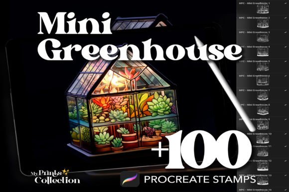 Download 100+ Procreate Greenhouse Mini Stamps - Stamp Collection
