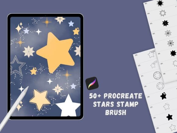 Download Procreate Star Stamps Brushes - Stamp Collection