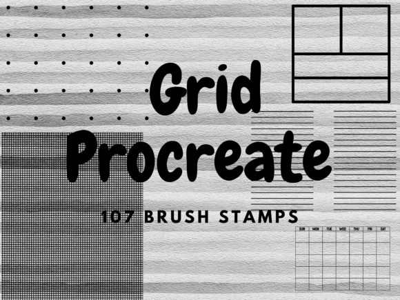 Download Grid Procreate Brush Stamps - Stamp Collection