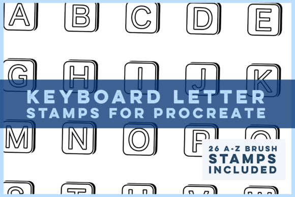 Download Keyboard Letter Stamp Brushes - Stamp Collection