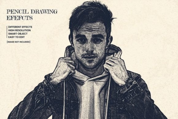Download Pencil Realistic Painting Photo Effect - Premium Resources