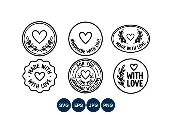 Download Handmade with Love Heart Stamp - Stamp Collection