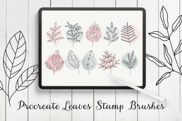Download Leaves and Branches Procreate Stamps - Stamp Collection
