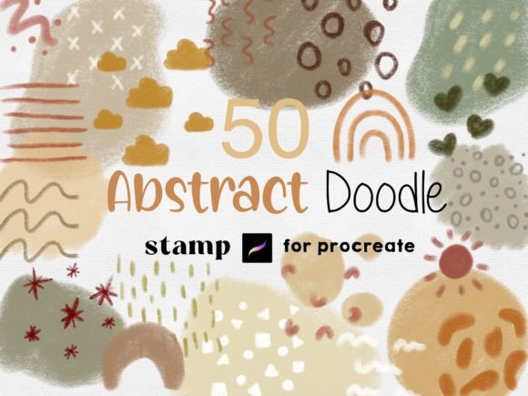 Download Procreate Abstract Stamps Boho Pastel - Stamp Collection