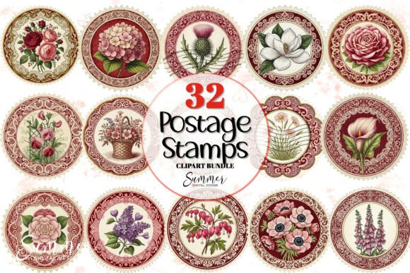 Download Victorian Postage Stamp Ephemera PNG - Stamp Collection