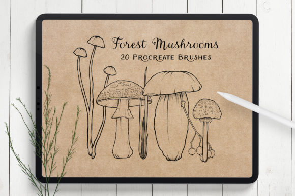 Download Mushroom Procreate Brushes - Stamps - Stamp Collection