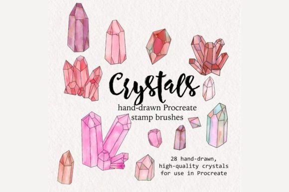 Download Crystal Procreate Brush Stamps - Stamp Collection