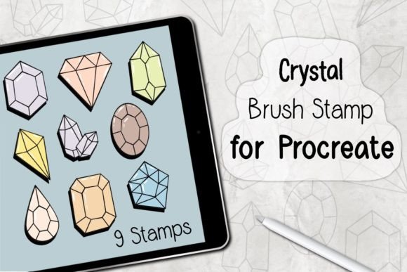 Download ‪Crystal | Procreate Brush Stamp‬ - Stamp Collection