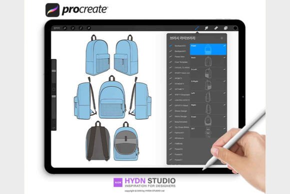 Download Backpack Design Set Stamp Brushes - Stamp Collection