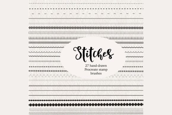 Download Procreate Stitches Brush Stamps - Stamp Collection