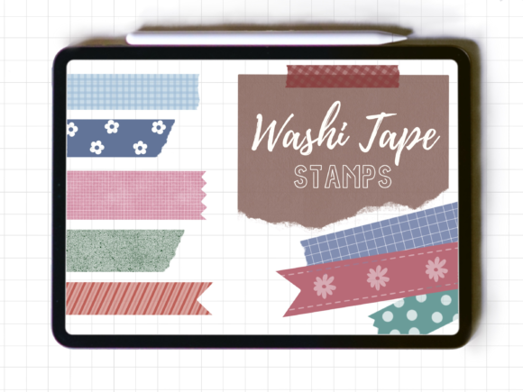 Download Washi Tape Stamp for Procreate - Stamp Collection