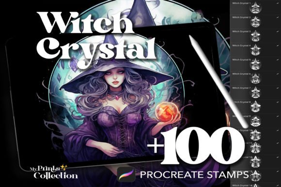 Download 100+ Procreate Witch Crystal Stamps - Stamp Collection