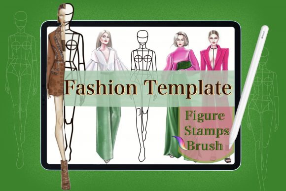 Download Fashion Body Stamps,Procreate Brushes - Stamp Collection