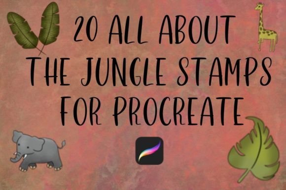 Download 20 Jungle Stamps for Procreate - Stamp Collection