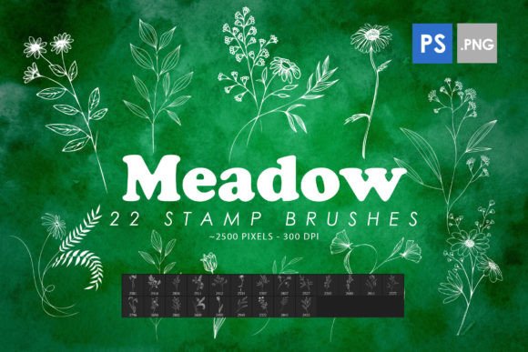 Download Meadow Stamp Brushes - Stamp Collection