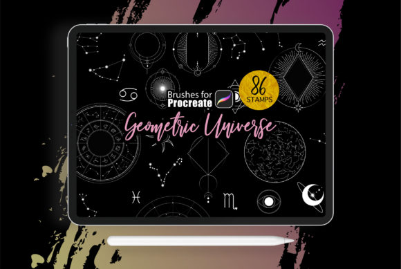 Download Procreate - Geometric Universe Stamps - Stamp Collection