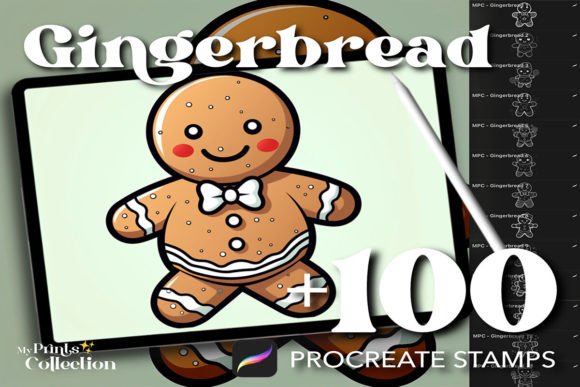Download 100+ Procreate Gingerbread Man Stamps - Stamp Collection