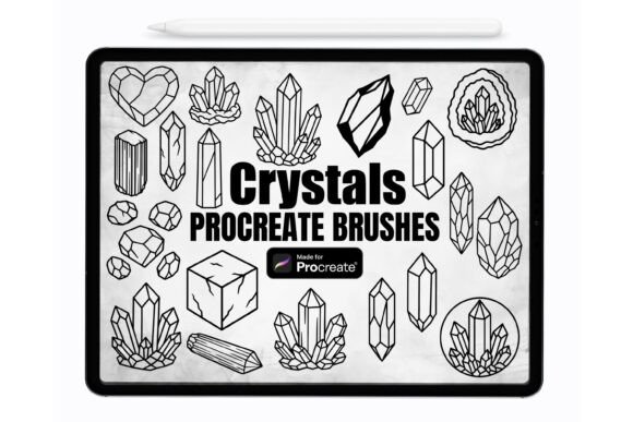 Download Crystals Procreate Brushes | Stamps - Stamp Collection