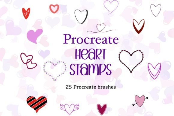 Download Procreate Brushes- Heart Stamp Brushes - Stamp Collection
