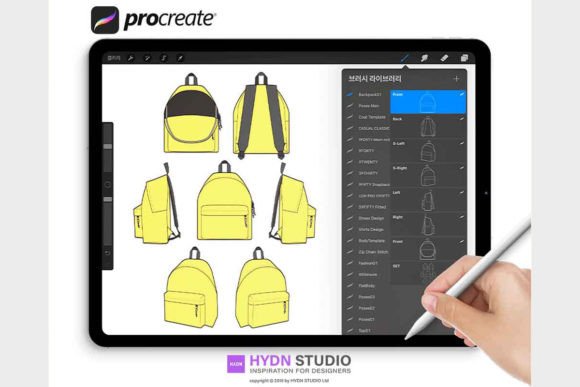 Download Backpack Design Set Stamp Brushes - Stamp Collection