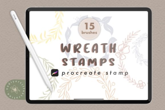 Download Wreaths Procreate Stamp Brushes - Stamp Collection