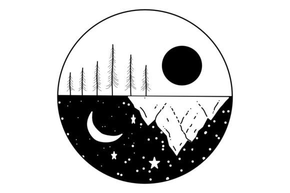 Download FlippedMountainSky Procreate Brush Stamp - Stamp Collection