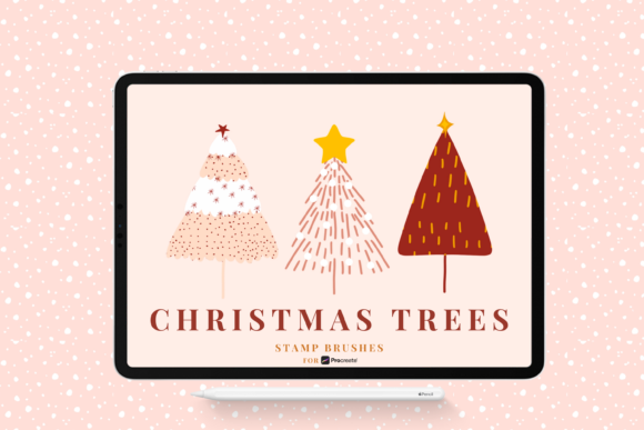 Download Christmas Tree Stamp Brushes - Stamp Collection