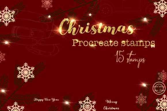 Download Procreate Christmas Stamps - Stamp Collection