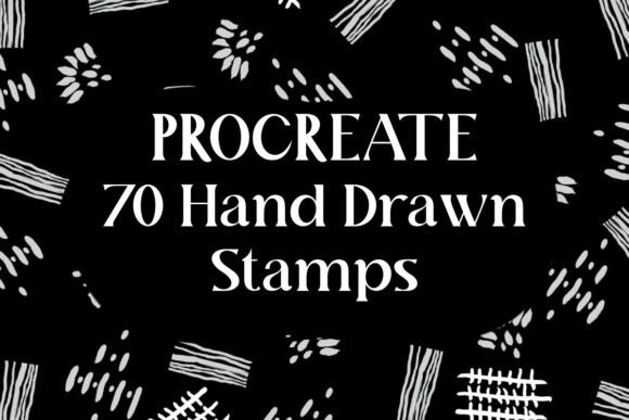Download 70 Hand-Drawn Procreate Stamp Brushes - Stamp Collection