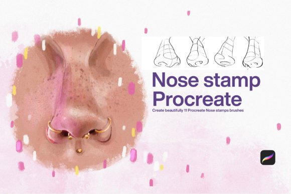 Download 10 Nose Stamp Procreate - Stamp Collection