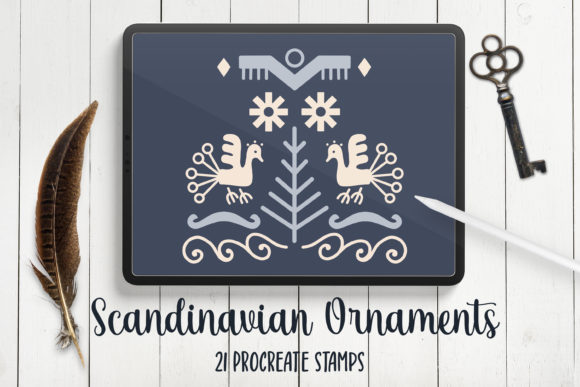Download Scandinavian Abstract Procreate Stamps - Stamp Collection