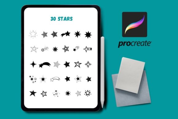 Download Stars Procreate Stamps - Stamp Collection
