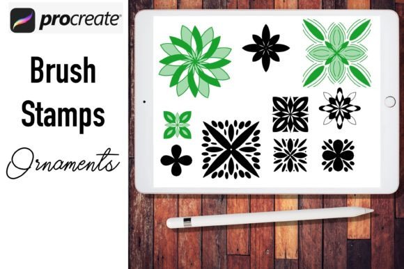 Download Procreate Brush Stamps Ornaments - Stamp Collection