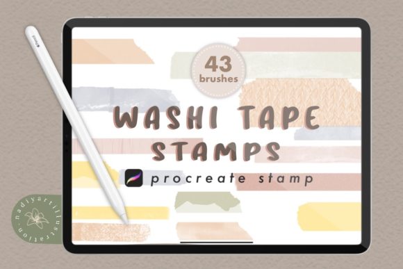 Download Washi Tape Procreate Stamp Brush - Stamp Collection
